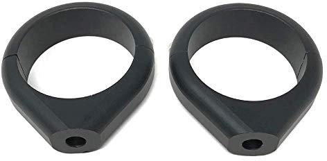 Alchemy Parts 1 Pair Motorcycle Universal Indicator Fork Clamps in Black 34-35mm Front Turn Signal Mounting Brackets Holders Supports