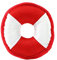 Minifeet Hundespielzeug Flying Disc weiß-rot Small - ideal für alle Hunde ob groß, klein, ausgewachsen oder Welpe - für alle Hundeliebhaber und verspielte Haustiere