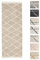 Wohnzimmer Shaggy Teppich 80 x 200 Beige Diamantmuster, Super Soft Moderner Hochflor Teppich