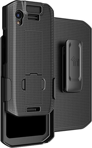 Holster Combo für Zebra TC21 TC26 Handyhülle mit Gürtelclip, Schwarz