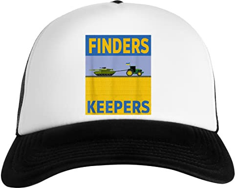 Luxogo Ukrainische Farmen stiehlt Russisches Panzer-Meme Unisex Baseball Snapback Kappe Cap