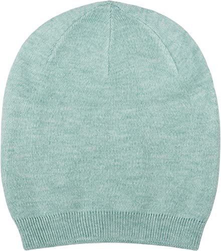 styleBREAKER Unisex Feinstrick Beanie Mütze Einfarbig mit Rippbündchen, Doppellagige Winter Strickmütze warm 04024195, Farbe:Mint