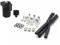Decanter Serbatoio 300 ml Catch Tank Carburante in Alluminio per Auto Con Filtro dell'Aria e Tubo Universale Lattina di Olio Accessori di Ricambio (Nero)