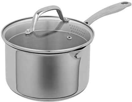 KUHN RIKON Allround Plus 2.7 L · Ø 18 cm, Stainless Steel, Stielkasserolle mit Tropfdeckel