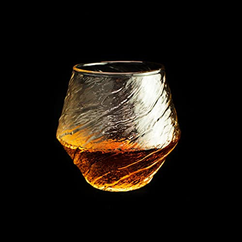 Winkee - Hurricane Whisky-Glas | Aperitif Glas | Geeignet für Whisky, Mojito, Vodka, Brandy, Gin | Besonderes Wisky-Glas | Geschenk an Weihnachten, Muttertag, Geburtstag