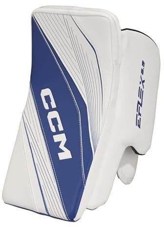 CCM EFLEX 6.9 Eishockey Torwart-Blocker, Intermediate (Weiß, Regulär)