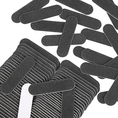 JSRQT 100pcs Mini Limas de Uñas Profesionales 180/240 Limas para Uñas Acrilicas para Uñas de Gel Doble Cara Tablero De Esmeril para Uso Doméstico y Salón Herramientas de Manicura Limas Uñas(Negro)