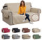 XINEAGE Sofa Überzug, Sofabezug 2 Sitzer Reversible, Wasserdicht Sofabezug, Sofaüberwurf, Sofa Möbel Protector, rutschfeste Sofabezüge für Hunde Haustiere (2 Sitzer, Beige)