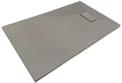 Sanotechnik SMC Brausetasse 100 x 80 cm grau Steinoptik - Duschwanne Duschtasse Brausewanne Brausetasse Duschbecken Dusche Wanne Bad Badezimmer