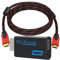 Mueuton Wii HDMI Adapter, Wii zu HDMI Adapter 720P/1080P HD Converter mit 1.5m HDMI Kabel