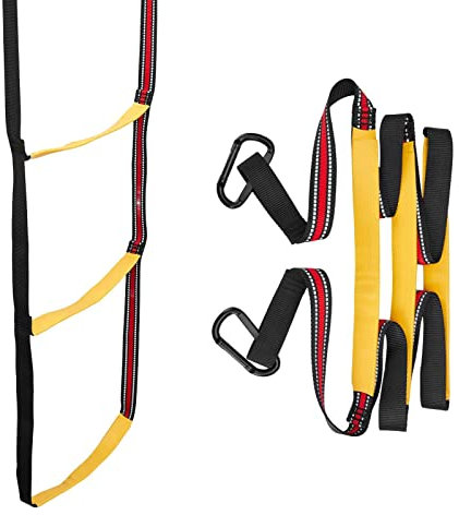 Tioheam Boots-Strickleiter, Schlauchboot Leiter, 3 Stufen Bootsleiter Rutschfester Klappbar Badeleiter Schwimmbadleiter, Für Schlauchboot, Kajak, Motorboot