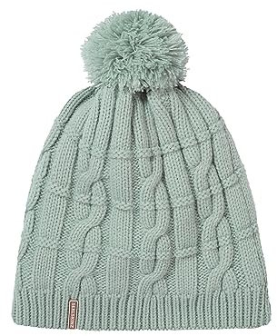 SealSkinz Hemsby Strickmütze mit Zopfmuster und Bommel, wasserdicht, für kaltes Wetter, blau