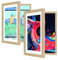 2 Pack Kids Art Frames Front Opening A4, Childrens Artwork Display Storage Frame Changeable, Child Multiple Picture Frame Drawing Hanging Art, Hold 150 PCS, Walnut