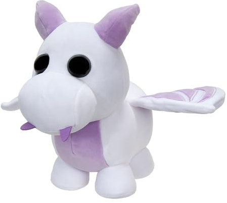 Adopt Me! AME0057-20 cm Plüsch - Lavender Dragon, offizielles Plüsch mit Spielcode
