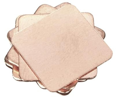 10 Stück 0,1 mm-2,0 mm dickes Kupferblech, Laptop-Kupferstreifen, Kupferstreifen, Dichtungskühlkörper for GPU-CPU-Grafikchip-Speicherkühlung (Size : 1.2x20x20mm 10pcs)