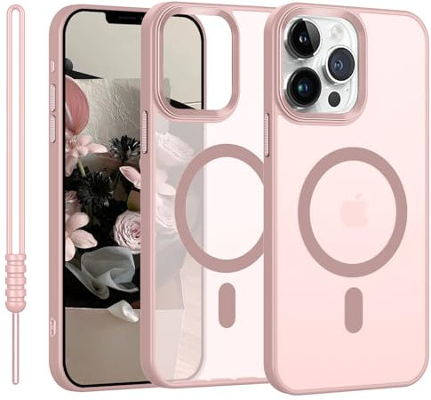 YUANDMI für iPhone 11 Pro Max Hülle kompatibel mit MagSafe, Handyhülle für iPhone 11 Pro Max Case Magnetisch Leicht Dünn Matte Touch, Anti-Gelb rutschfest Kratzfest Schutz Stoßfest Hülle Rosa