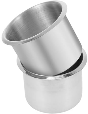 BUGUUYO 2 Uds Posavasos para Portavasos para Bebidas Portavasos Empotrados Portavasos para Inserto Portavasos De Acero Inoxidable Portavasos Inserto para RV Sofá Portavasos