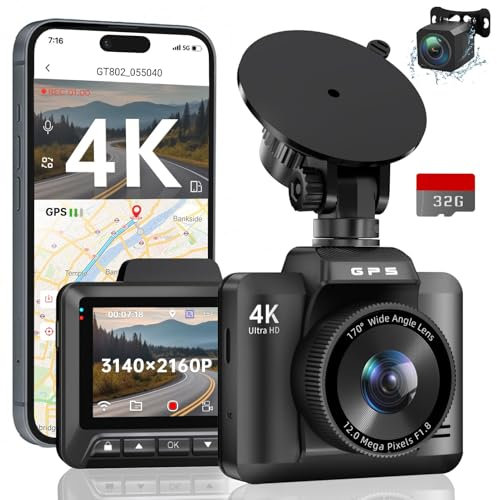 4K Dashcam Auto Vorne Hinten