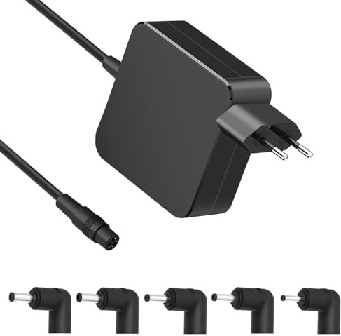 Universal AC Ladegerät 65W 45W kompatibel mit Asus VivoBook ZenBook NoteBook A52F A53E A53S A54C A55A A56C A56CA Len-ovo IdeaPad Netzteil (mit 5 verschiedenen Anschlüssen einfach zu wechseln)