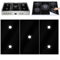 Gas Hob Protector Stove Covers 3 pcs Protégeurs de cuisson de cuisson à gaz 5 trous 21x10 pouces de poêle résistante à la chaleur Top pour le nettoyage rapide de la cuisine, couvertures de plaques