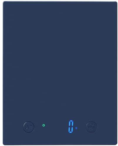 Homebuds 10kg Balance de Cuisine numérique en 1g, Haute Précision Assurée par Balance Cuisine Professional Factory DEPUIS 2001, Balance Alimentaire pour la cuisine et la pâtisserie, LED, 3*AAA, Bleu