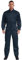 Sxiwei Arbeitsoverall Herren Arbeitsanzug Einteiliger Langarm Elastischer Taille Maleroverall Handwerker Jumpsuit Schutzkleidung Navy blau S