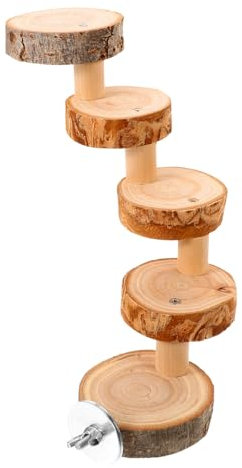 Yardwe Hamsterbedarf Holzleiter Spielzeug Kletterspielzeug Für Kleintiere Käfigleiter Für Meerschweinchen