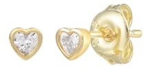 XENOX® LOVE STORY Ohrstecker - Damen Ohrringe aus hochwertigem 925/- Sterlingsilber mit Zirkonia Stein | XS10052G