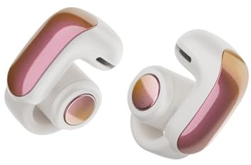 Bose Ultra Open Earbuds - Bluetooth Open Ear Earbuds with OpenAudio for Awareness, Clip-On Design for Comfort, Water Resistant, Up to 48 Hrs of Playtime, Sunset Iridescent - Limited Edition Color