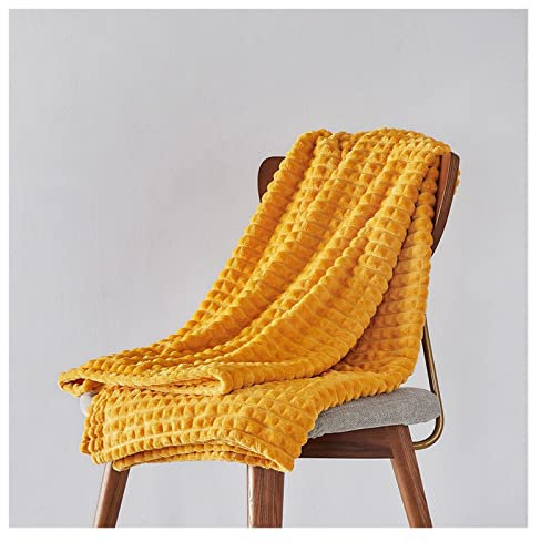 FCVCSZDAS Manta de Franela para Ropa de Cama, Colcha de vellón, Manta de sofá, Colcha Fina, decoración del hogar