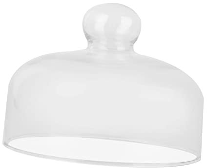 Transparente Glasglocke 1 Stück Rund mit Griff zum Schutz von Kuchen