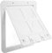 Cat Flap Dog Pet Screen Door Indoor and Outdoor Safe Breathable Noiseless Prevention No Burr Plastic for Cats Small Installation in UPVC Glass Wooden Doors Thin Wall (Large)