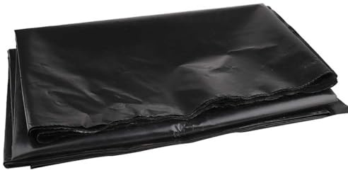 Teichfolie 1 x 6 m 2 x 3 m 3 x 4 m 4 x 7 m 5 x 5 m 6 x 8 m 8 x 10 m 10 x 15 m, 5 Mil HDPE-Teichhäute, faltbare Teichfolie für kleine Teiche, Fischteiche, Gartenwasserfall, Aquakultur und Baustelle(2x6