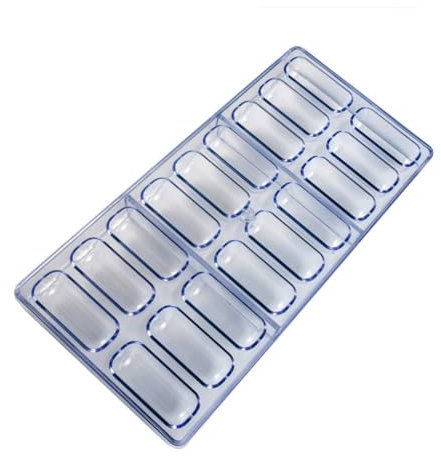 Stampo in plastica per cioccolatini con 18 cavità per pasticceria