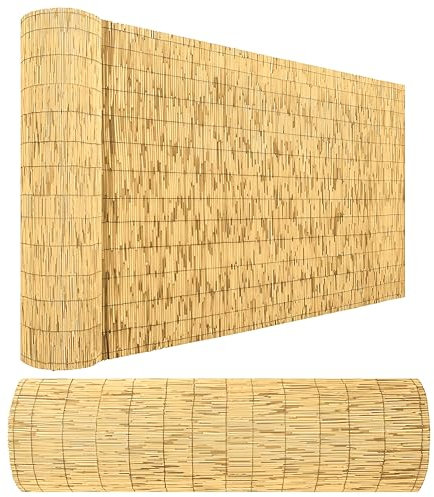 TradeXone Reed Bamboo Fence Screening Extra Thick Garden Screening Suitable Choice for Bamboo Screening Provide an Instant Solution for Outdoor Wind and Sun Protection (2m x 3m)