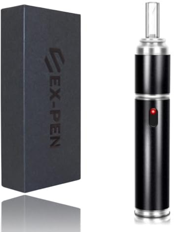 Kräuter Vaporizer aus Vollmetall | Premium Konvektions-Verdampfer mit Ausziehbarem Glasmundstück & Quarz-Heizkammer & Ein-Knopf Bedienung | Sauber & Intensiv(EX-PEN)