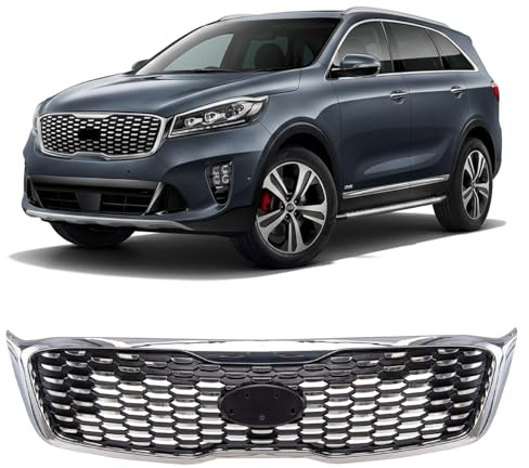 HERSTMOTO Kühlergrill 86350C5600, passend für KIA SORENTO III UM 2017-2020, Frontgrill, Auto-Frontgrill, Frontstoßstangenhaubengitter, Radiator Grille