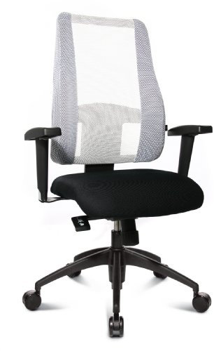 Topstar LT20BTW503 Bürostuhl Lady Sitness Deluxe inklusiv höhenverstellbare Armlehnen (schw./schw.-weiss)