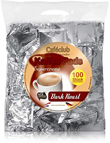 Cafeclub Supercreme Megabeutel Kaffeepads Dark 100 Stück