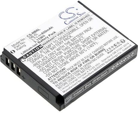 Batterie für Canon Digital IXUS 200 IS 210 95 105 300HS 310 HS 85 3.7V 850mAh