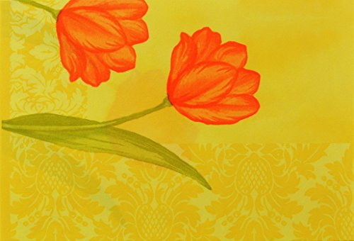 Servietten SALLY 30x40cm, Menge: 1000 Stück, Farbe: gelb/orange, Papierservietten