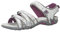 Mountain Warehouse Santorini Womens Wide Fit Sandals - Lightweight Footwear with Adjustable Straps & Cushioned Insole - For Spring Summer, Beach, Walking & Travelling Light Grey Adult Shoe Size 8