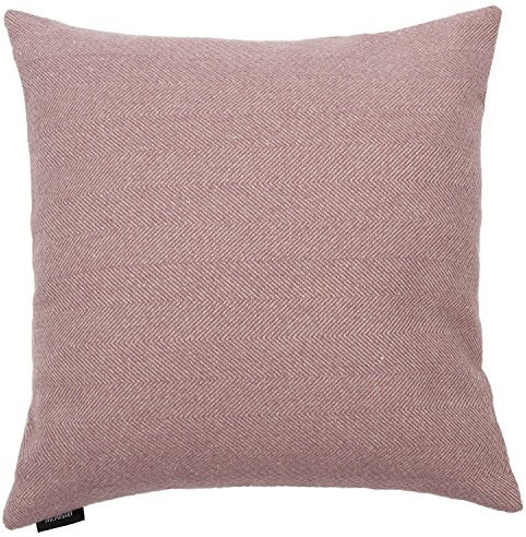 McAlister Textiles Herringbone Tweed | Sofakissen mit Füllung in Flieder Violett | 43 x 43 cm | traditionelles gewobenes Fischgräten-Muster | gefülltes Deko Kissen für Sofa, Bett, Couch