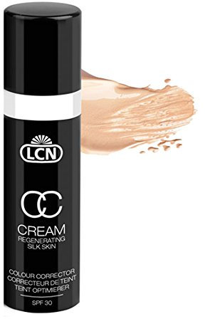 LCN CC Cream Regenerating Silk Skin - vanilla (30ml) - feuchtigkeitsspendende CC Cream mit Weichzeichner-Effekt für eine makellos, mattiertes Finish