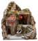 Krippenszenerie Dorf mit Höhle und Brunnen 38x45x35 cm für neapolitanische Krippe