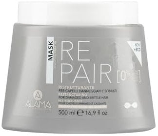 Alama Professional Repair Maschera Ristrutturante per Capelli Danneggiati e Sfibrati, 500 Millilitri