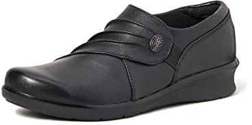 Clarks Women's 26137200 Hope Roxanne Loafer, Black, 3.5 UK