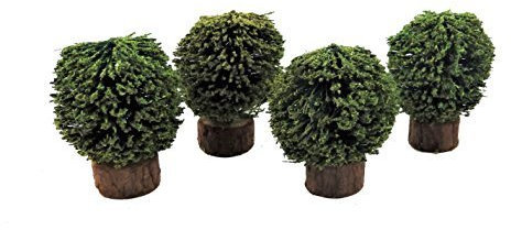 Melody Jane Dolls House Set of 4 Shrubs Bushes Miniature 1:12 Garden Accessory