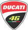 Retrolo-Sticker für Helm Ducati 46