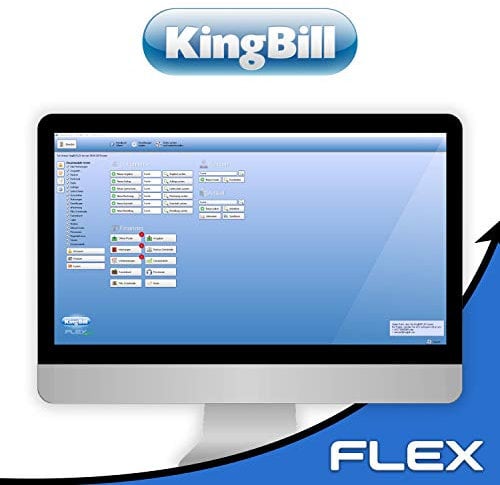 Rechnungsprogramm KingBill FLEX für Handwerker und Dienstleister, Klein und Mittelbetriebe aller Branchen (kein Abo inkl. Support)